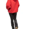 Oversized-hettegenser i bomull med BB-logo «Red» 547765TCV316400