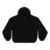 Oversized hettegenser med glidelås «Black» 768694TKQ261000