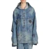 Oversized jakke med hette «Blue» 719315TNW56-4268