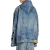 Oversized jakke med hette «Blue» 719315TNW56-4268
