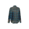 Oversized langermet skjorte i rutete flanell «Blue Red» 715030TMM116305