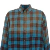 Oversized langermet skjorte i rutete flanell «Blue Red» 715030TMM116305