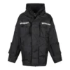 Oversized-parkas i teknisk stoff med jerseyinnsats «Black» 746450TOO321000