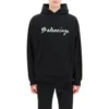 Oversized popover-hettegenser med skriftlogo «Black White» 674986TMVB51070