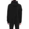 Oversized popover-hettegenser med skriftlogo «Black White» 674986TMVB51070