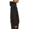 Oversized popover-hettegenser med skriftlogo «Black White» 674986TMVB51070