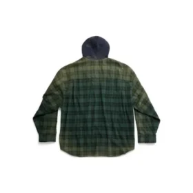 Oversized-skjorte med hette «Green» 746369TOM213328