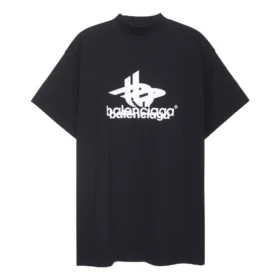 Oversized sports-T-skjorte med lag på lag «Black White» 739028TPVF21070