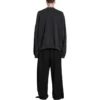 Oversized sweatshirt med rund hals og hull «Black Faded» 762718TPVD91055