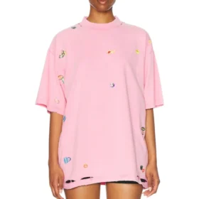 Oversized T-skjorte «Faded Dirty Pink» 787349TRVS49568