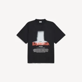 Oversized T-skjorte for menn fra «The Door» i svart