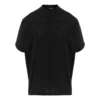 Oversized T-skjorte i mesh med rund hals «Black» 694576TMVD41000