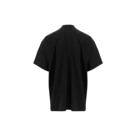 Oversized T-skjorte i mesh med rund hals «Black» 694576TMVD41000
