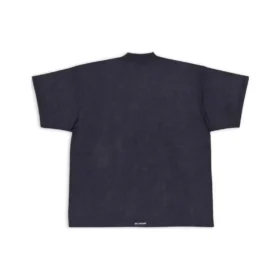 Oversized T-skjorte med fliker «Black» 694576TMVJ21151