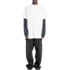Oversized T-skjorte med hull «White» 761460TPVD49000