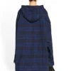 Overskjorte med hette i rutemønster «Blue Navy» 720109TNM354202