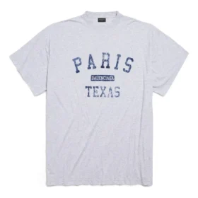 Paris France T-skjorte Oversized «Heather Grey» 787349TRVO81300