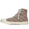 Paris High Top-Sneakers «Tan BB Monogram Cotton and White Rubber» 688756W3RQ12298