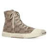 Paris High Top-Sneakers «Tan BB Monogram Cotton and White Rubber» 688756W3RQ12298