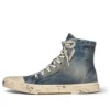Paris høye Sneakers «Blue Destroyed Denim and Rubber» 688752W3RCL4090