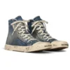 Paris høye Sneakers «Blue Destroyed Denim and Rubber» 688752W3RCL4090