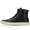 Paris høye Sneakers «svart skinn og hvit gummi» 688756W3RCA1090