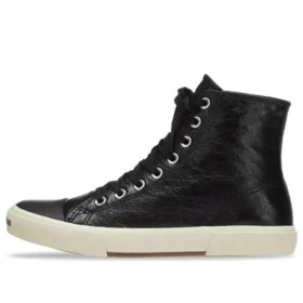 Paris høye Sneakers «svart skinn og hvit gummi» 688756W3RCA1090
