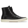Paris høye Sneakers «svart skinn og hvit gummi» 688756W3RCA1090