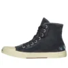 Paris High Top-Sneakers «Black Destroyed Denim and White Rubber» 688756W3RC11090