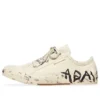 Paris lavt Sneaker «Hvit slitt bomull og hvit gummi med graffiti» 688757W3RR59010