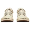 Paris lavt Sneaker «Hvit slitt bomull og hvit gummi med graffiti» 688757W3RR59010