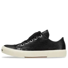 Paris lavt Sneaker «svart skinn og hvit gummi» 688757W3RCB1090