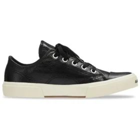 Paris lavt Sneaker «svart skinn og hvit gummi» 688757W3RCB1090