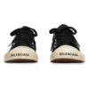 Paris lavt Sneaker «Svart slitt bomull og hvit gummi med graffiti» 688754W3RR51099