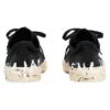 Paris lavt Sneaker «Svart slitt bomull og hvit gummi med graffiti» 688754W3RR51099