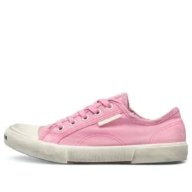 Paris lavt Sneaker «vasket rosa bomull og hvit gummi» 688757W3RC25590