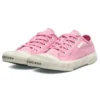Paris lavt Sneaker «vasket rosa bomull og hvit gummi» 688757W3RC25590
