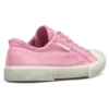 Paris lavt Sneaker «vasket rosa bomull og hvit gummi» 688757W3RC25590