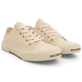 Paris lavt Sneaker «White Cotton and White Rubber» 688757W3RCB9090