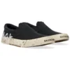 Paris lavt snøringsfrie sko «Washed Black Cotton» 710297W3RR51099