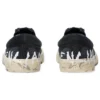 Paris lavt snøringsfrie sko «Washed Black Cotton» 710297W3RR51099