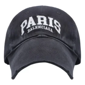 Paris Logo Baseballcap «Washed Black White» 680748-410B2