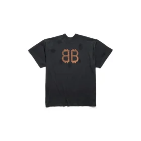 Paris Moon T-skjorte med dobbel front, oversized «Black» 791615TQVY22020