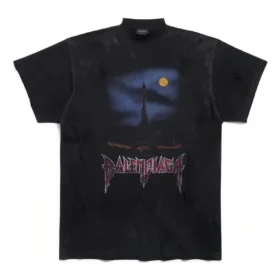 Paris Moon T-skjorte, oversized «Black Faded» 739028TOVE41055