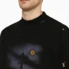 Paris Moon T-skjorte Oversized «Black Faded» 739028TQVX61055