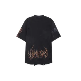 Paris Moon Upside Down T-skjorte, oversized «Black Faded» 698811TOVT31055