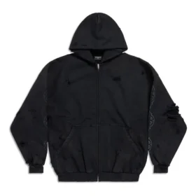 Paris Moon yttertøy med glidelås og hette, oversized «Black» 744444TOVE51055