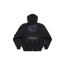 Paris Moon yttertøy med glidelås og hette, oversized «Black» 744444TOVE51055