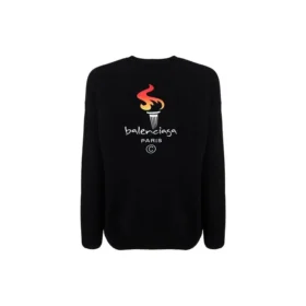 Paris-OL-genser med rund hals «Black» 621032T41041070