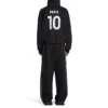 Paris Soccer-hettegenser med glidelås, medium passform «Black White» 744457TPVS61070